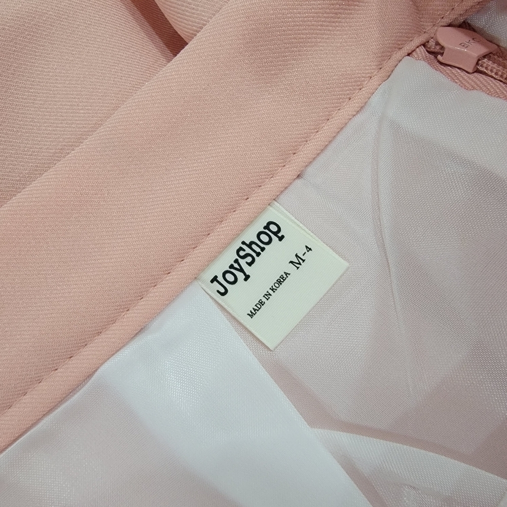 Joy Shop Pink Pleated Skater Skirt Built In Shorts Size M Skort - Picture 10 of 12